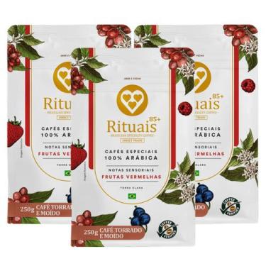 Imagem de 3x Café Torrado E Moído Rituais 3 Corações Frutas Vermelhas 250g -, Fr