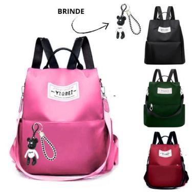 Imagem de Mochila Bolsa Antifurto Impermeável Feminina Com Chaveiro - Mundo Next