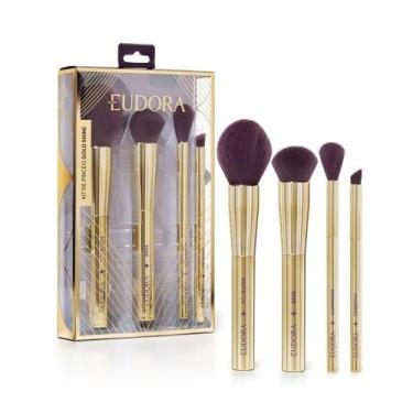 Imagem de Kit de Pincéis para Maquiagem Festa Gold Shine - oboticario