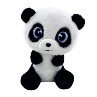 Imagem de Pelúcia Little Friends Panda Benício 30cm Multikids - BR2229
