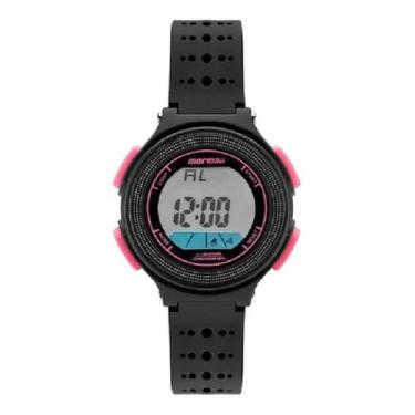 Imagem de Relógio Mormaii Infantil Wave Mo0974b8t Preto Rosa Digital