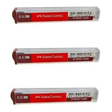 Imagem de 3X Grafite Polymer 0.5Mm 2b Faber Castell