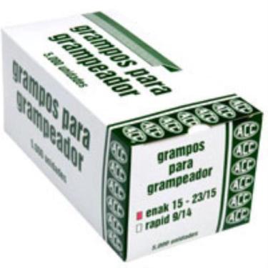 Imagem de Grampo para Grampeador 23/15 Galvanizado 5000 Grampos Caixa - ACC