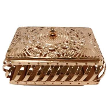 Imagem de Porta Joia Suez Retangular em Ferro Cor Cobre 26862 - L'Hermitage