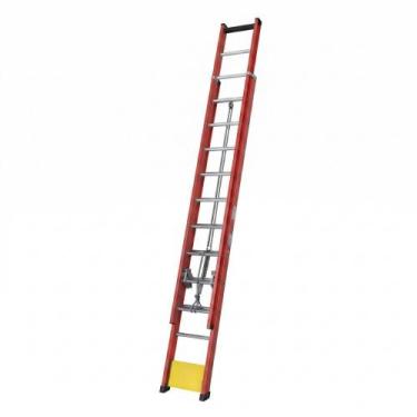 Imagem de Escada Extensível Profissional Fibra de Vidro 4,25m a 7,25m 170kg Sínt