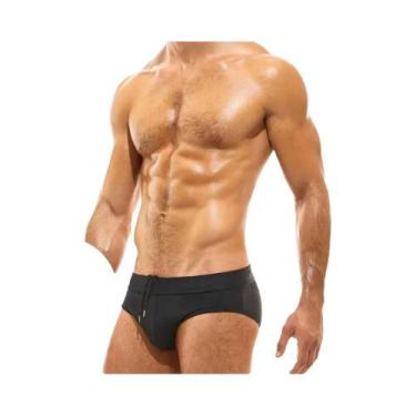 Imagem de Sunga Masculina Sexy Transparente De Malha Vazada Com Cordão E Cintura