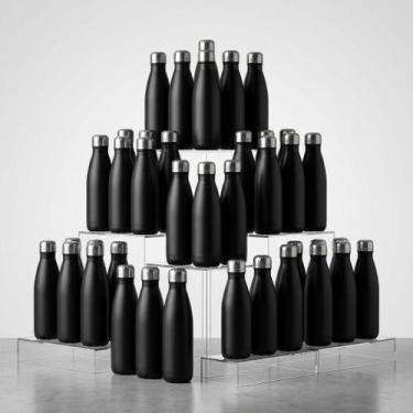 Imagem de kit 30 Garrafa Squeeze Térmica 500Ml Abertura Larga Vedação Hermética 