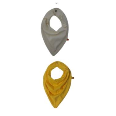 Imagem de Kit 10 Babadores Bandana Bebê em Malha 100% Algodão com Forro Interno e Botão de Pressão