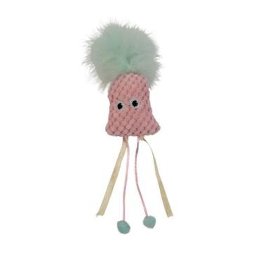 Imagem de Brinquedo Pelúcia Lula com Catnip para Pet - Oikos Animal, U, ROSA