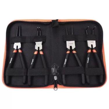 Imagem de Alicate Para Anéis 7"" (177mm) Com 4 Peças - 6582 - Waft Alicate Para 