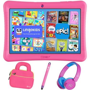 Imagem de Tablet infantil Contixo K102 10" Android 32 GB kit rosa