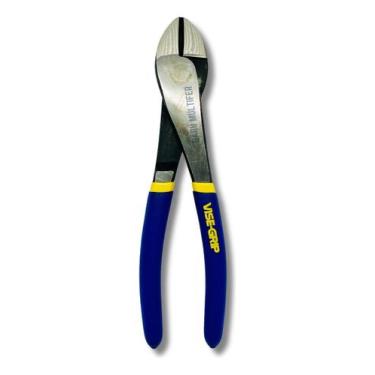 Imagem de Alicate Corte Diagonal Irwin 8'' Reforçado Fio Cabo Arame Cor Azul