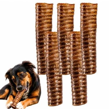 Imagem de Mordedor Pet Traqueia Natural 100% Bovino Caes Brinquedo - - Good