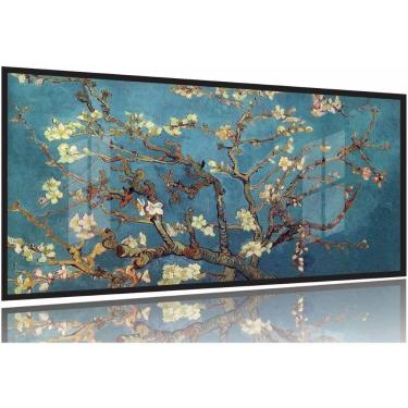 Imagem de Quadro Decorativo Van Gogh Cerejeira 130x60 Moldura Preta 2x2