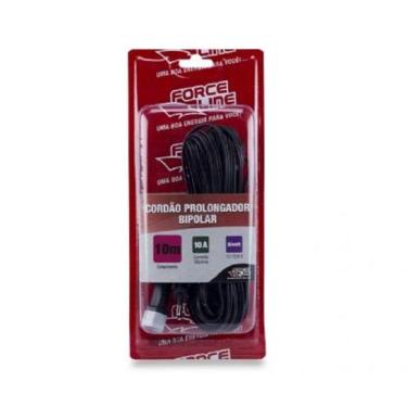 Imagem de Cordão Prolongador Bipolar Preto 10 Metros Force Line