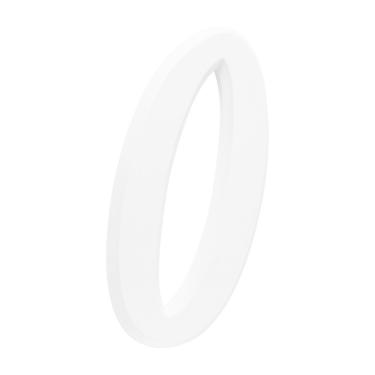 Imagem de Número Residencial Para Casa 0 Branco 3D 22cm