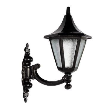 Imagem de Luminária Colonial Verona Mini Com Braço em Alumínio 34cm