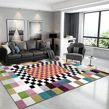 Imagem de Tapetes de área grande para decoração de interiores para meninos e meninas, quarto de crianças, tapete de chão antiderrapante de fibra de poliéster, tapete de ioga, sofá de veludo de cristal sem pelos para sala de estar