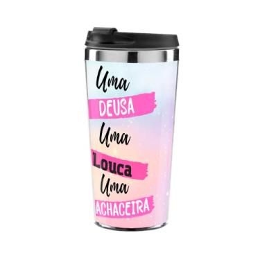 Imagem de Copo Térmico Cerveja Uma Deus uma loca uma cachaceira