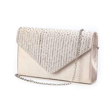 Imagem de Nodykka Bolsas e bolsas envelope para noite bolsa tiracolo clássica festa de casamento bolsa de ombro para mulheres, Damasco, One Size