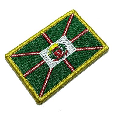 Imagem de BC0001V01 Bandeira Curitiba Brasil Bordado Fecho Contato