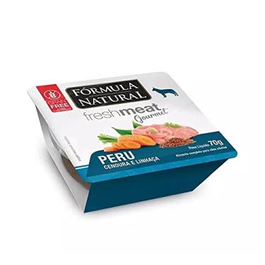 Imagem de KIT 10 Ração Úmida Fórmula Natural Fresh Meat Gourmet Patê Cães Carne - 70g