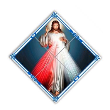 Imagem de Quadro Azulejos Diagonal Jesus Misericordioso