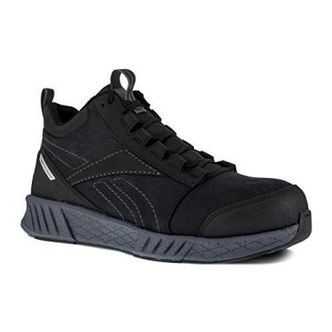 Imagem de Reebok Bico de segurança masculino Fusion Formidable corte médio atlético, Preto, 7.5 Wide