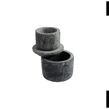 Imagem de Manteigueira Francesa Redonda Servir Decorar Pedra Sabão 9cm