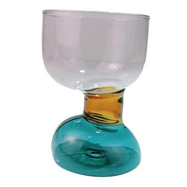 Imagem de Generic Copos de bebida copo expresso copos de bebida copos de vidro de borossilicato alto para cappuccinos, chá de ervas, base azul