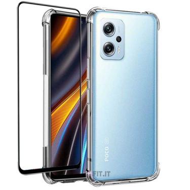 Imagem de Capinha Capa Anti Impacto + Película 5d Ceramica Compatível com Poco X4 GT