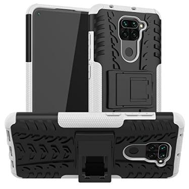 Imagem de Capa para Xiaomi Redmi 9T Note 9S 8 9 10 Pro Heavy Duty Armor Phone Bumper Capa traseira, branca, para Redmi 9A