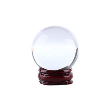 Imagem de Bola de Cristal Asiático Raro Quartzo Natural Esfera Bola de Cristal Mágica 40mm, para Decoração de Casa Bola, Peso de Papel, Fotografia Lensball, para Crianças, bola de cristal cardeais bola de