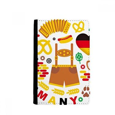 Imagem de Porta-passaporte da Alemanha com bandeira da alfândega cultura notecase burse capa carteira porta-cartão, Multicolor