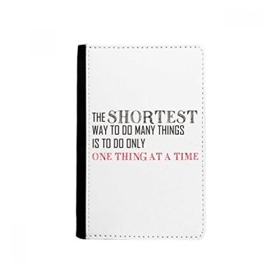 Imagem de Citação Do One Thing A Time Is The Shortcut Passport Holder Notecase Burse Carteira Capa para Cartão, Multicolorido.