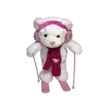 Imagem de Urso de Pelúcia Esqui Rosa 29cm