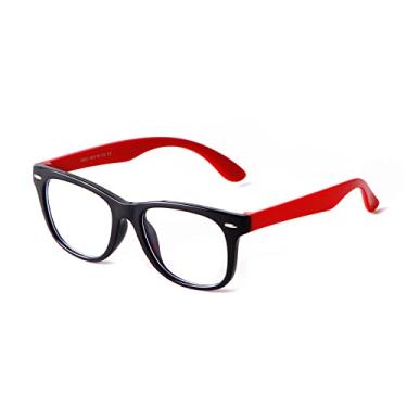 Imagem de Armação de óculos infantil Óculos masculinos femininos quadrados transparentes, 4, tamanho único