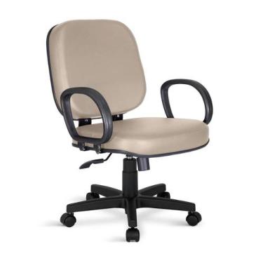 Imagem de Cadeira Obeso Torino Plus Size Giratória Relax Bege - Flex Cadeiras