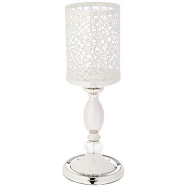 Imagem de Jade Castiçal 33cm Metal Prata Cn Home & Co Único