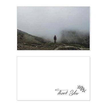 Imagem de Fog Clouds Mountain Nature Travel Cartão de agradecimento aniversário aniversário saudações casamento agradecimento