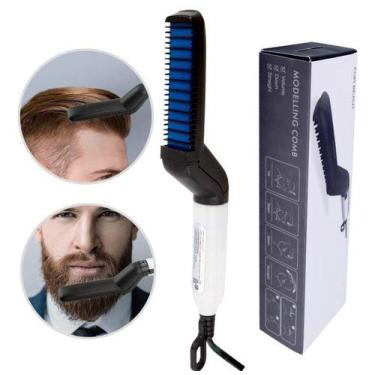 Imagem de Chapinha Para Barba E Cabelo Profissional Masculina Homen Bivolt Nova Na Caixa