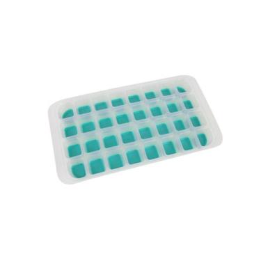 Imagem de Forma De Gelo De Plastico E Silicone Para 32 Cubos Verde - Oikos Verde