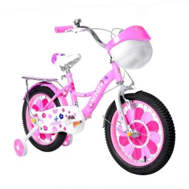 Imagem de Bicicleta Infantil Rosa Feminina Princesa Aro 14 Menina - Unitoys