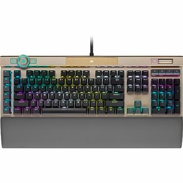 Imagem de CORSAIR Mechanical Keyboard (Optical Switch,RGB Backlighting, K100 ouro brilhante)