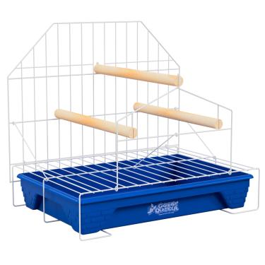 Imagem de Poleiro para Calopsita Playground com Bandeja Plástica (Azul)