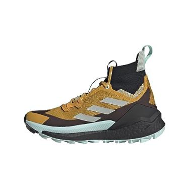 Imagem de adidas Terrex Free Hiker 2 BCA Tênis de caminhada feminino, Amarelo pré-amado/prata maravilha/Semi F, 8.5