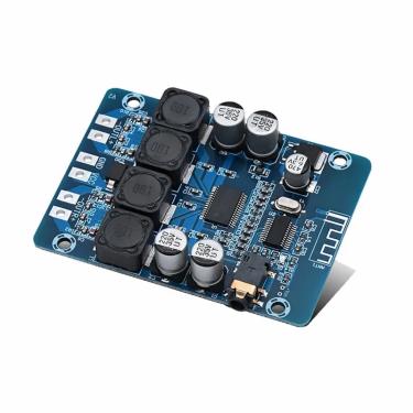 Imagem de Placa de Amplificador de Potência Digital  Mini Áudio Bluetooth  TPA3118  2x45W  12-28V DC  12-28V