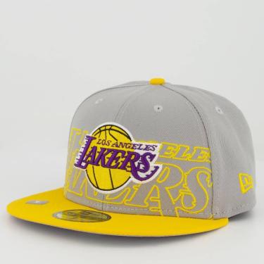 Imagem de Bone New Era NBA Los Angeles Lakers Draft 5950 Cinza-Unissex