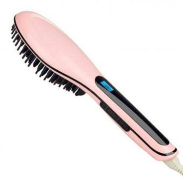 Imagem de Escova de alisamento de cabelo HQT-906-rosa