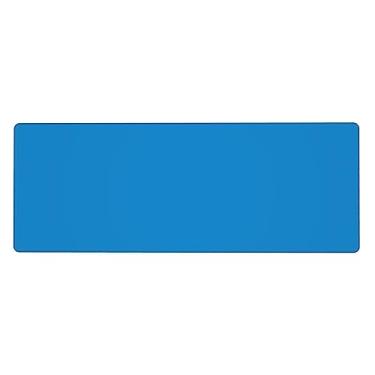 Imagem de Teclado de borracha extra grande azul de cor sólida, 30 x 80 cm, teclado multifuncional superespesso para proporcionar uma sensação confortável